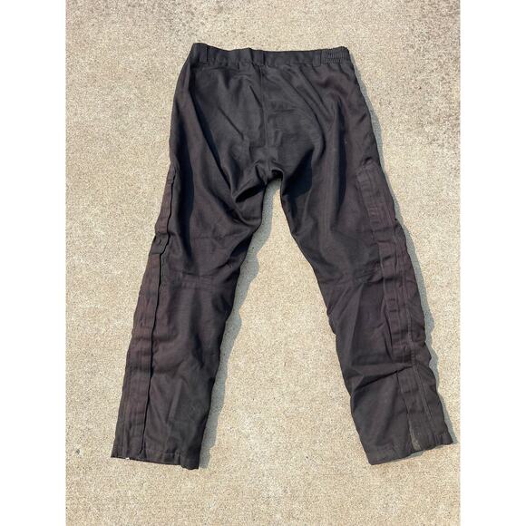 Teknic Men Size 34 Black Hydro Guard Zip Fly Velcro Breathable Motorcycle Pants - Picture 9 of 13